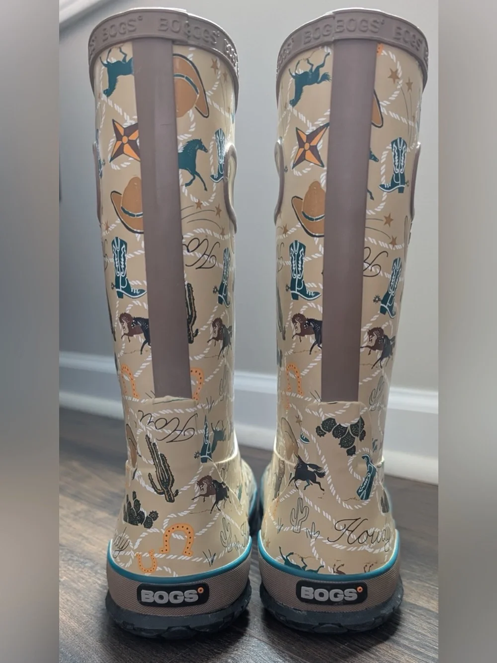 Bogs Kids New Western Rain Boots Youth Size 5